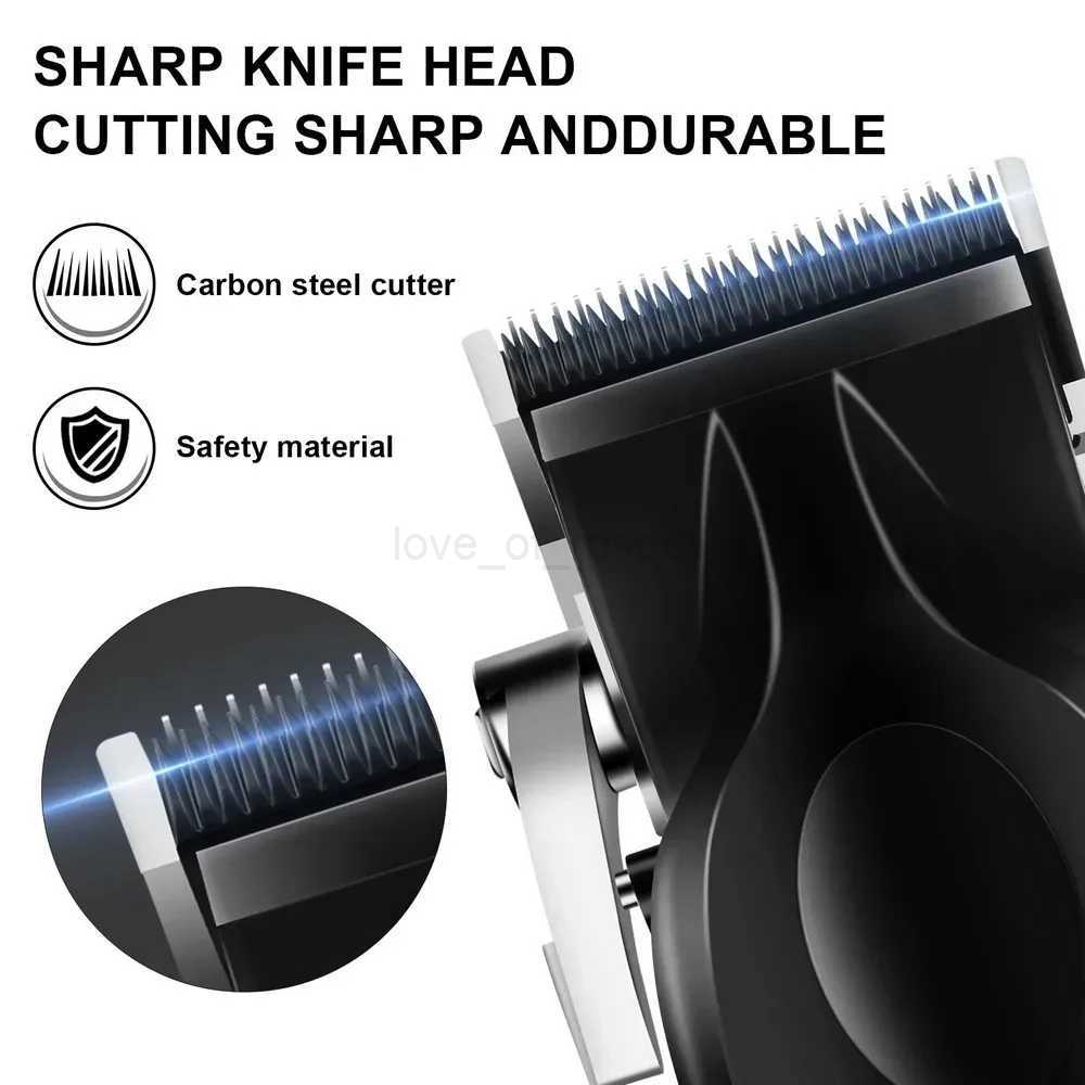 2296 Barber Cordless Hair Trimmer 0mm Zero Gapped Carving Clipper Detailer Professional Electric Hair Cutting MachineM240715