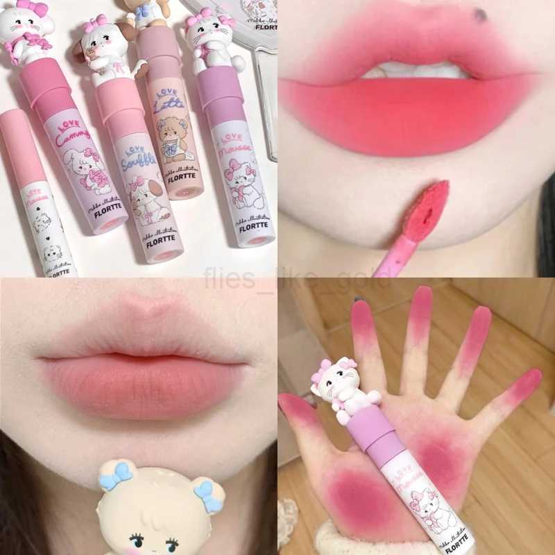 FLORTTE/MIKKO Lip Glaze Co Branded Milk Cake Lip Cream Lasting Non Stick Cup Lip Mud Brightening Matte Lipstick Women Cosmetics zxx240715