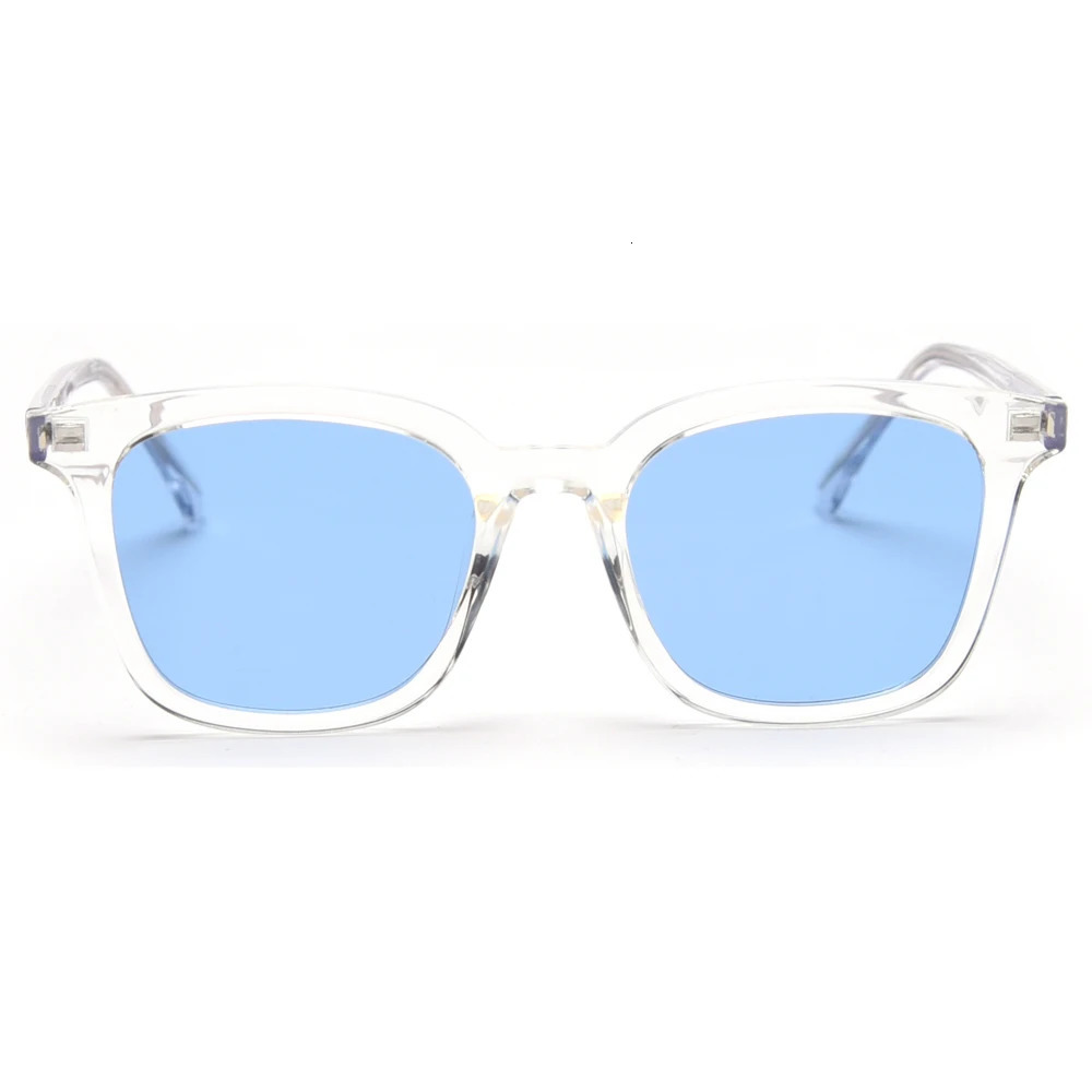 Kachawoo male square polarized sunglasses fashion blue yellow big frame sun glasses female birthday gifts high quality Summer 240712