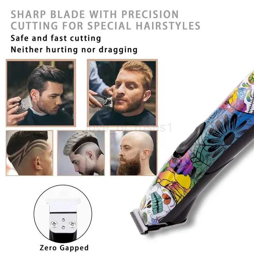 zero 0mm Rechargeable hair trimmer professional electric beard hair clipper for men hair cutting machine barber cordlessM240715