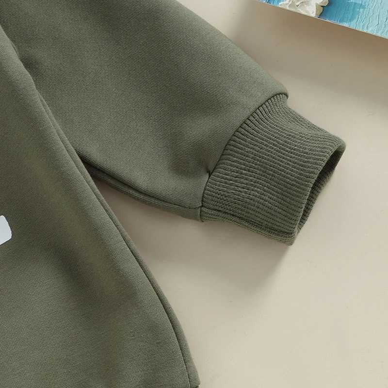 Clothing Sets 2023-09-09 Lioraitiin 0-3Y Baby Boy 2Pcs Fall Outfits Long Sleeve Letter Print Pullover + Pocket Pants Set Toddler Clothes