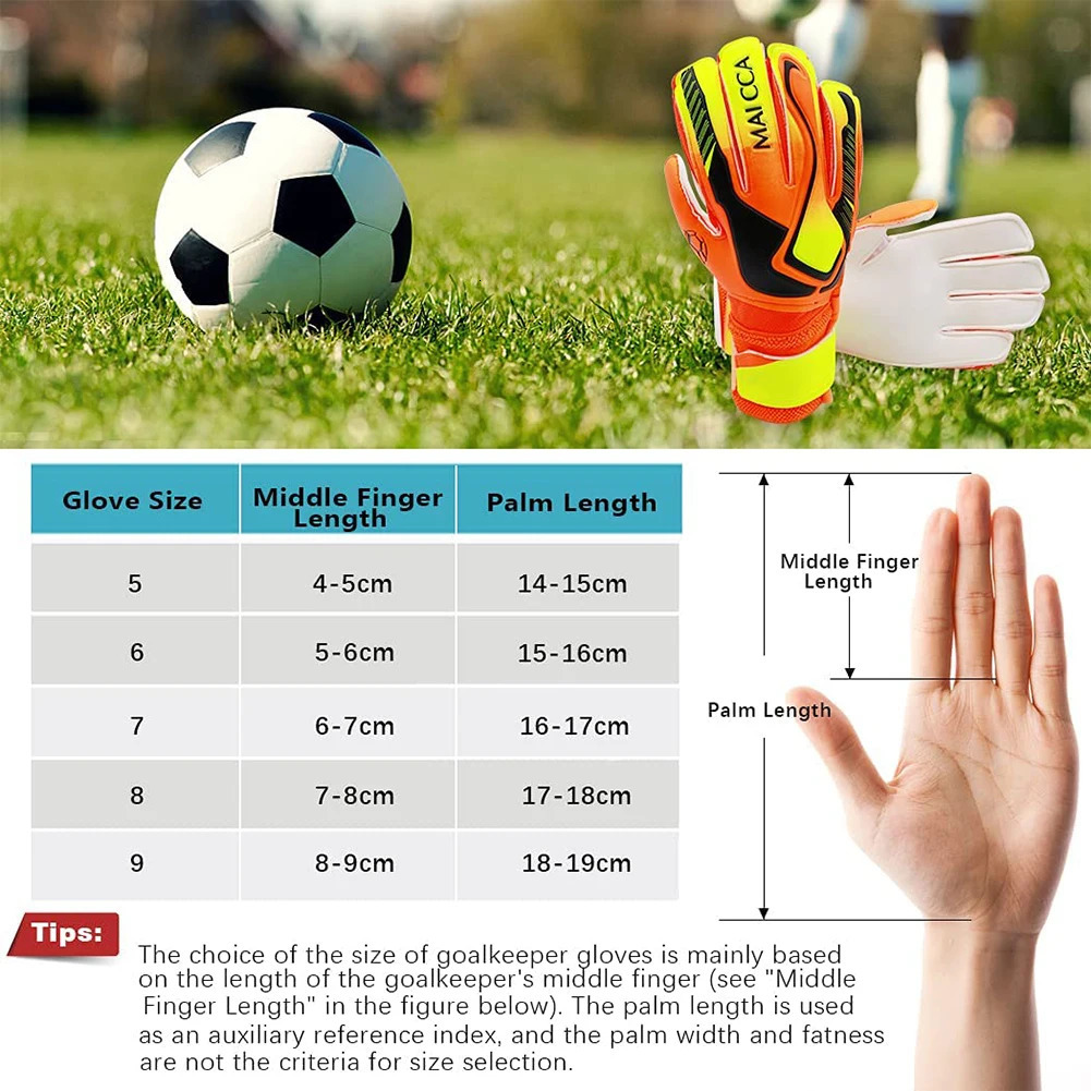 Soccer Goalkeeper Gloves Non Slip Goalkeeping With Strong Grip Protection Professional Latex Goalie 240712