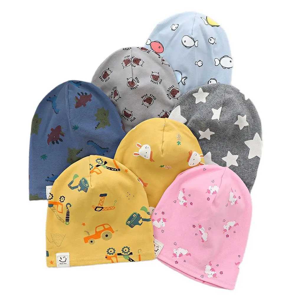 New thin baby hat Beanie spring autumn childrens hat single-layer boy and girl hat childrens hatW240715