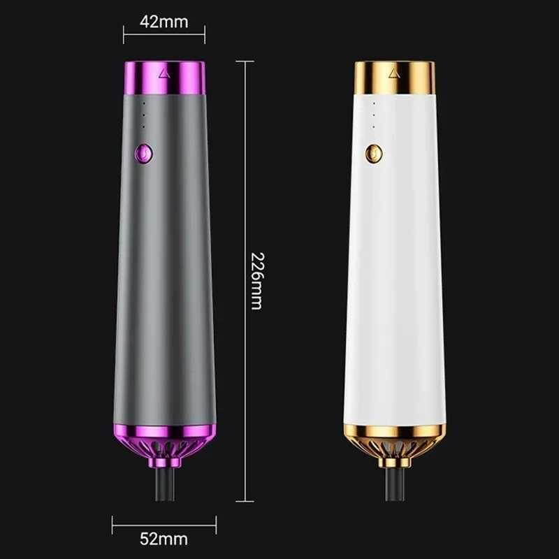 Hair Dryers Multifunction Hair Dryer 5 in 1 Hot Air Comb Automatic Curling Rod Straight Hair Comb Hair Dryer Salon Style Tool Fast DryL478