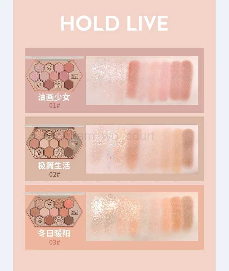 HOLD LIVE Eyeshadow Palette 12 Colors Shimmer Matte Eye Shadow Long-lasting Waterproof Eye Pigments Shiny Shadows CosmeticsM240715
