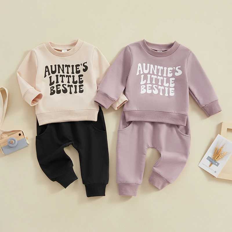 Clothing Sets 2023-12-05 Lioraitiin Toddler Baby Boy Clothes Set Letter Print Long Sleeve Pullover Tops Sweatshirt Pants Fall Winter Outfits