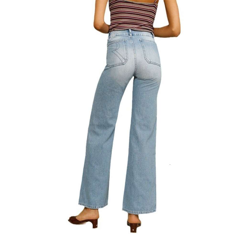 263 # Ref Jeans Bellbottom 2020 Autumn/winter French Style Women's Pants Slimming Large Size College Style Overalls Half Pants for Men Jeans for 