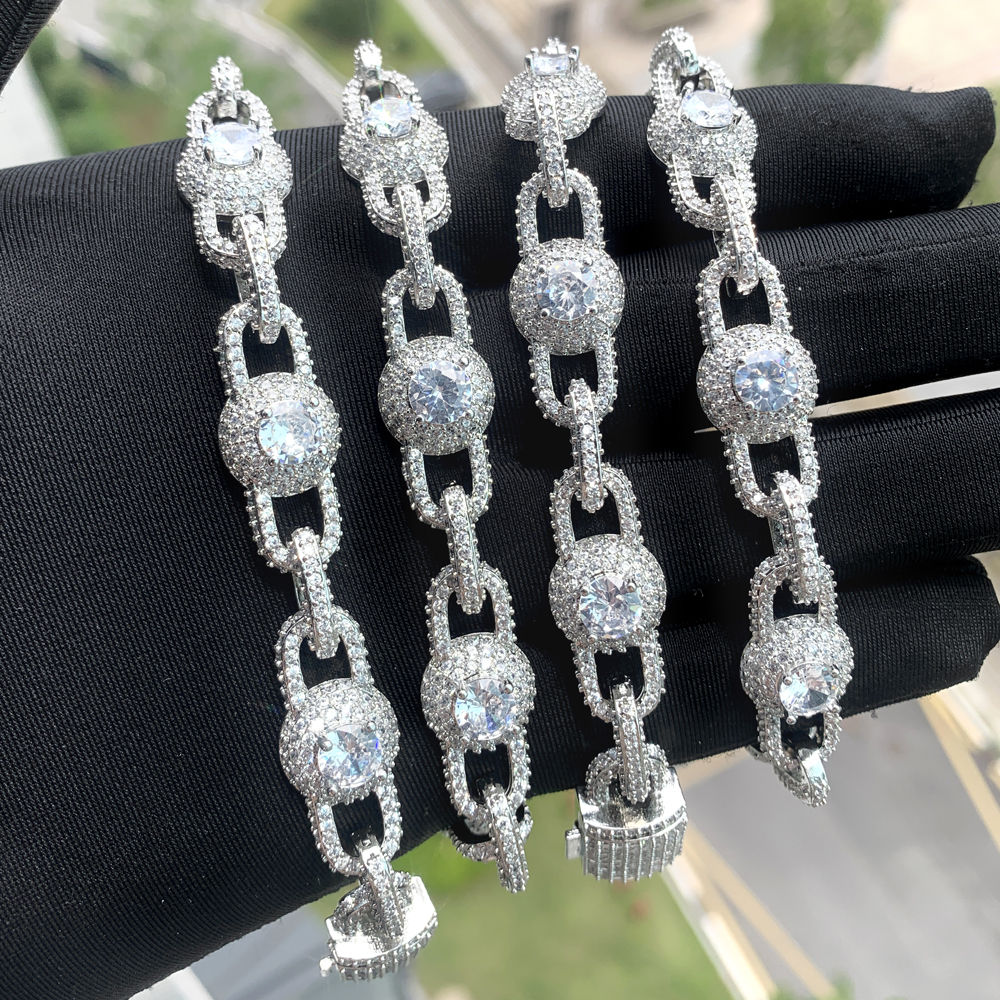 Iced Out Cuban k Chain Necklace | 5A CZ Bg Full Paved Rock Punk Hip Hop Jewelry