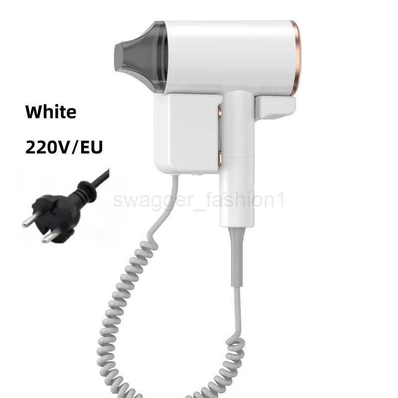 220V Hotel Hair Dryer Wall Mounted High Power Non Punching Blue Light Hair Protection Hair Dryer Automatic Power Off 2024B240715