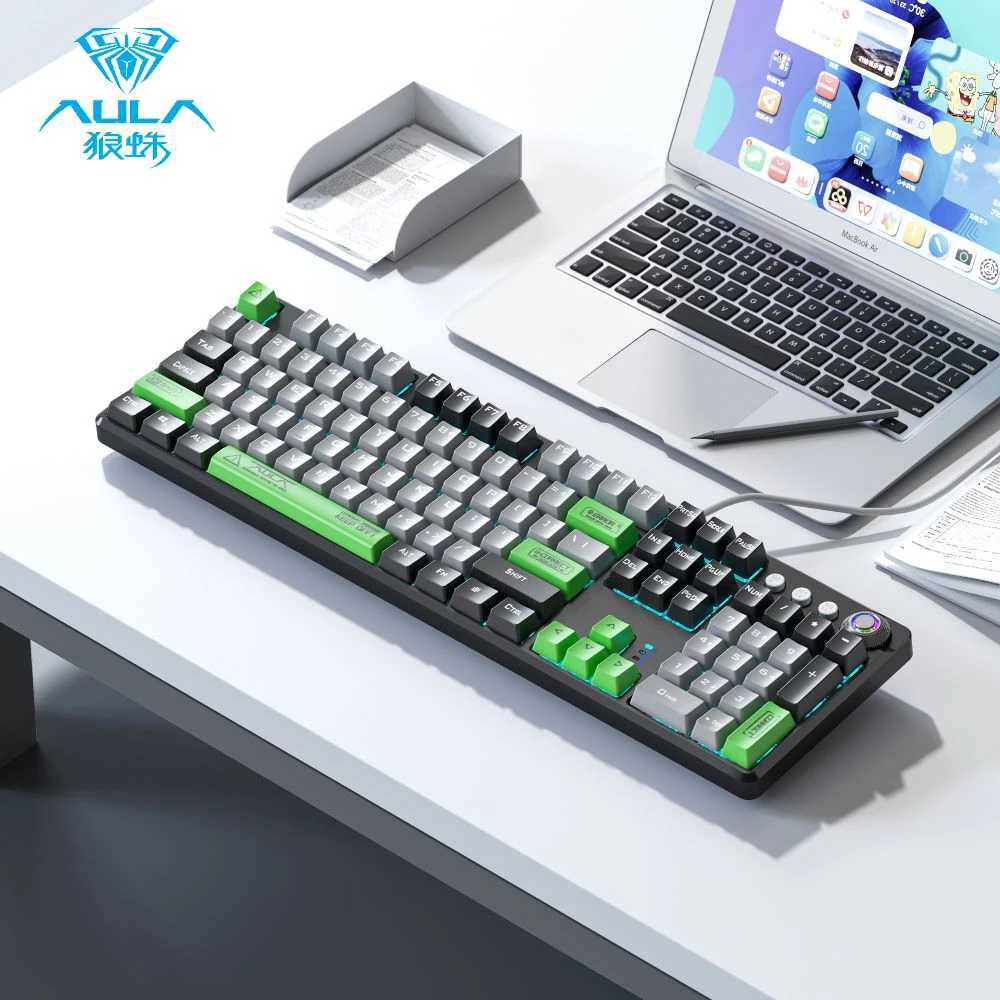 New Style BestsellerAULA F2088PRO Mechanical Keyboard Highspeed Wired Macro-programming Continuously Enjoy The Gaming PleasureM240715