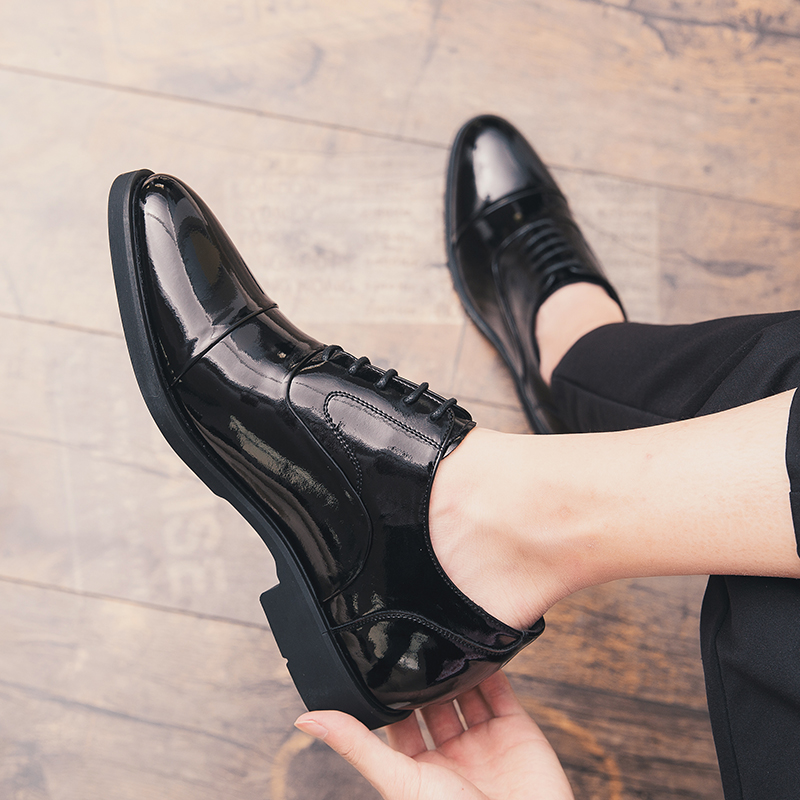 Height Increasing Shoes Men Taller Elevator 6CM Invisible Insole for Daily Men's Heighten Increased Wedding Oxfords Office Male