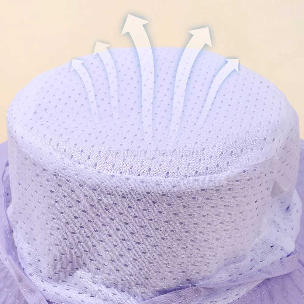Baby Sun Cap Baby Sun Hat For Girls and Boys Vacation Outdoor Neck Ear Cover Anti UV Kids Beach Caps Bucket Cap 3-8 Years GiftXJ240715