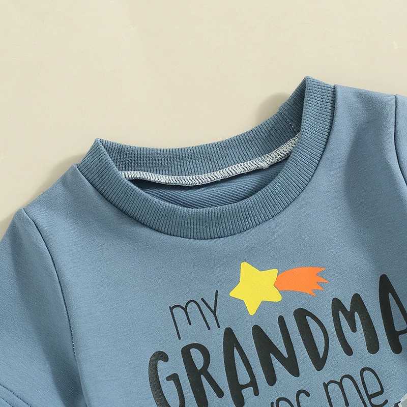 Clothing Sets 2024-04-03 lioraitiin Toddler Boys Summer Outfit Letter Rocket Print Short Sleeve T-Shirts Tops Elastic Waist Shorts Clothes Set