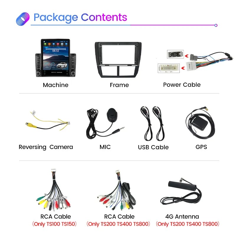 Android 13 Car Video Radio Player 2din Head Unit for Subaru Forester 3 SH 2007-2013 for Subaru Impreza GH GE Tesla Style Multimedia BT