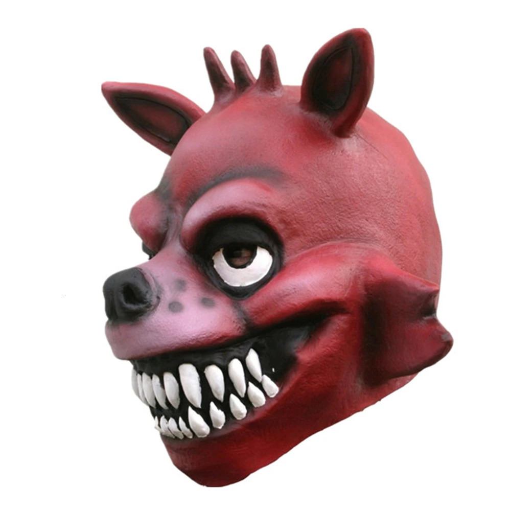Game FNAF Cosplay Funny Fox Bear Duck Mask Kids Party Halloween Masquerade Carnival Full Face Fazebear Latex Cover 240712