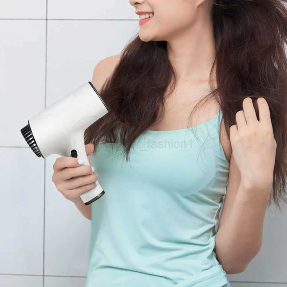 Portable Anion Blow Dryer 2600mah Cordless Lonic Hair Dryer 40/500W USB Rechargeable 2Speeds Powerful for Household Travel SalonB240715