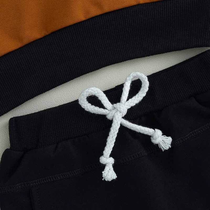 Clothing Sets Autumn Newborn Infant Baby Boy Fall Outfits Striped Long Sleeve Contrast Color Hoodie + Pants Set Toddler Clothes