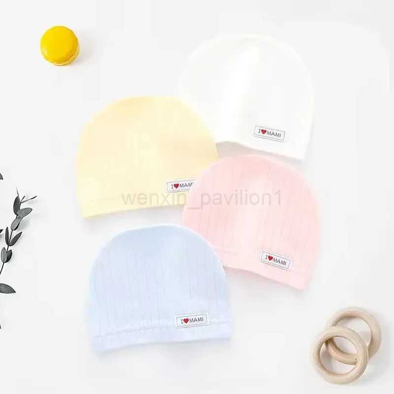 Cute Infant Beanies Newborn Baby Hat Spring and Autumn Models 0-3 Months Boy Girls 100% Cotton Fetal Hat Infant AccessoriesXJ240715