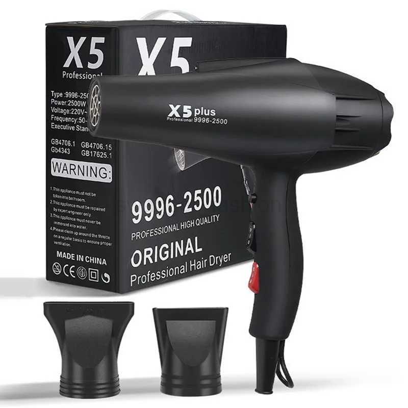 X5/X6 Plus New Negative Ion Hair Dryer 2400W High Power Strong Wind Speed Drier Home Electric Hair Dryer Gift Box PackagingB240715
