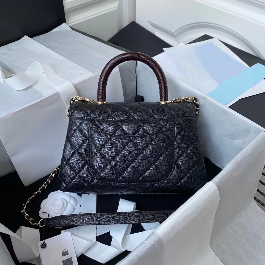 with box 10A bag designer bag Top Quality Jumbo Double Flap Bag Luxury Designer19CM 23CM Real Leather Caviar Lambskin Classic All Black Purse Quilted Handbag Shoulde