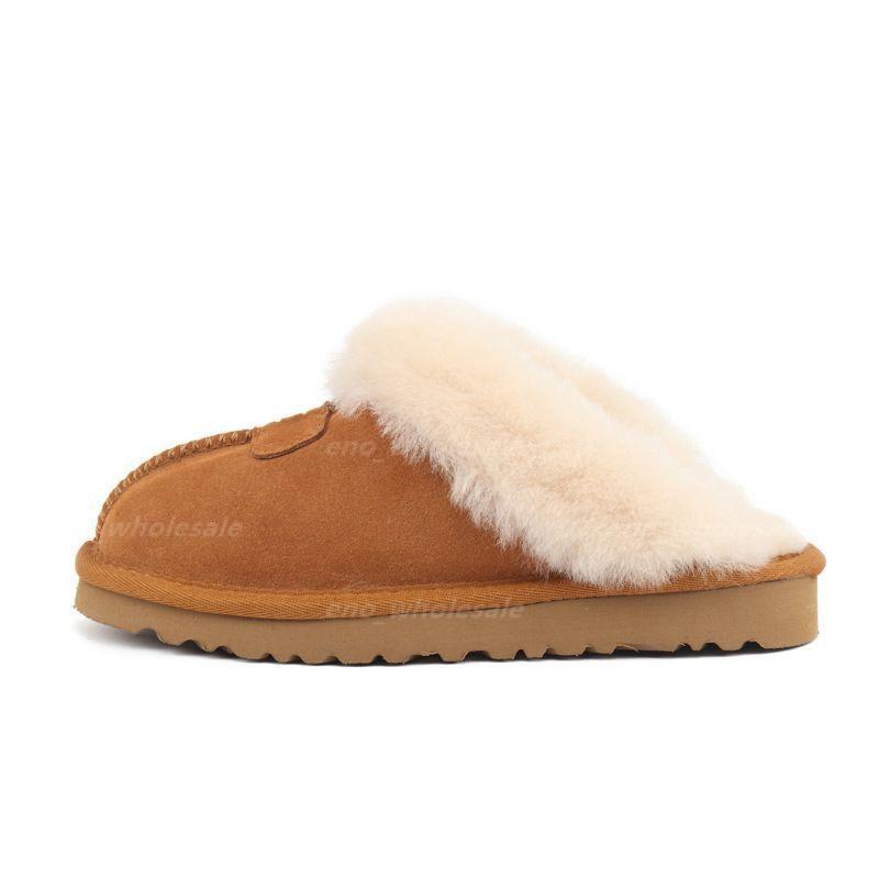 Booties Designer Tasman Slippers Chestnut Fur Furry Slides Shearling Mules Women Platform boots Slip-on fluffy Slipper Suede Upper Comfort Winter 34-43