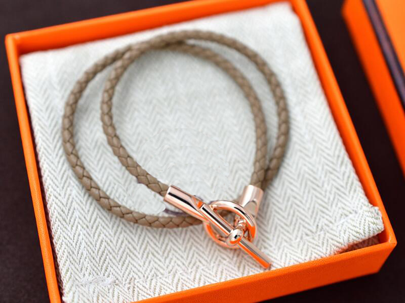 Omeiga HM Designer Bracelets H85 Glenan Double Tour Jean Bracelet 07 Grey Color Luxury Jewelry for Women With Case