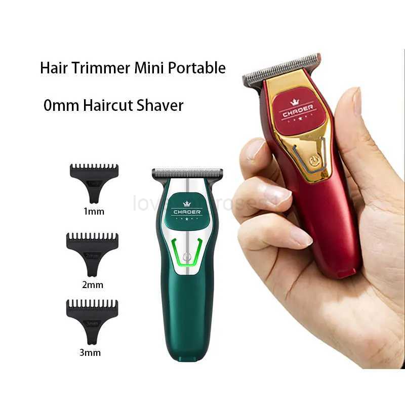 Hair Trimmer Mini Portable Electric Hair Clipper Rechargeable Small Hair Clipper Bald Head Hair Trimmer Barber Haircut ShaverM240715