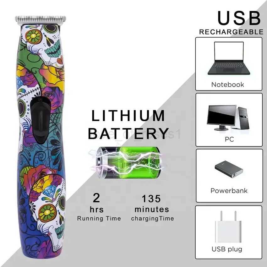 zero 0mm Rechargeable hair trimmer professional electric beard hair clipper for men hair cutting machine barber cordlessM240715