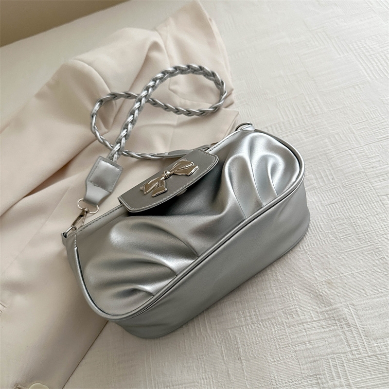 2025 Designer handbag bow 3 Niche 2024 new spring/summer fashion versatile armpit trendy sweet and cool single shoulder bag