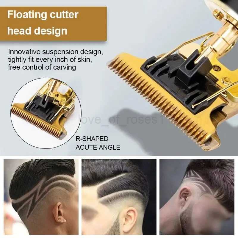 T9 Professional Hair Trimmer Wireless Electric Hair Clipper Beard Shaver Men Hair Cutting Machine Barber Big Cutting ToolsM240715