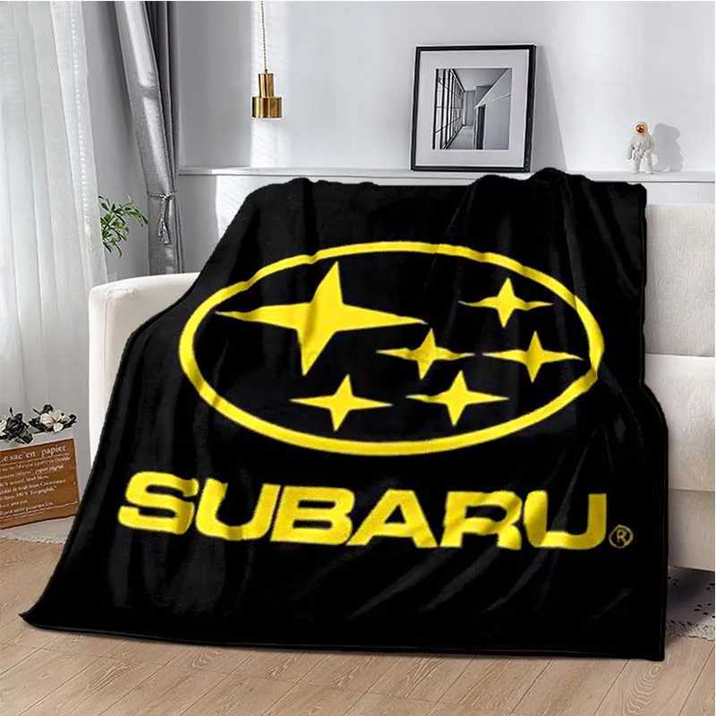 Car Super Run S-Subaru Bedroom Decoration Blanket Car Air Conditioning Blanket Sofa Soft and Warm Cover Blanket CustomizationB270715 - view 3