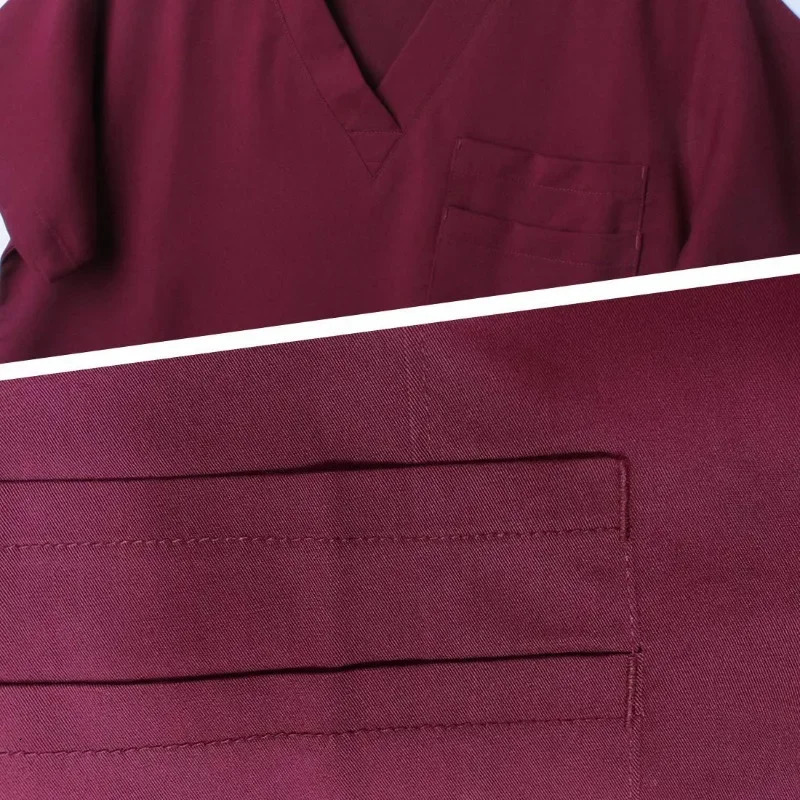 Beauty Salon Uniform Clothes Scrub Suit Uniformes Tshirts Short Sleeve Dhypocrate Work Clothes Nurse Blouses 240708