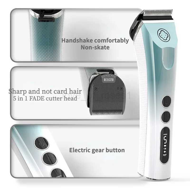 Professional Hair Clippers For MenRechargeable Haircutting Machine Cordless Hair Trimmer For Men5-In-1 Adjustable M240715