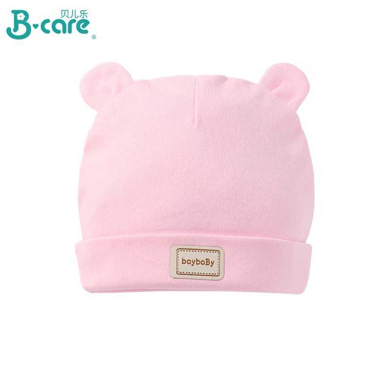 Baby hat Newborn solid color hat childrens rabbit hat childrens soft cotton breathable sweat absorbent for boys and girls baby productsW240715