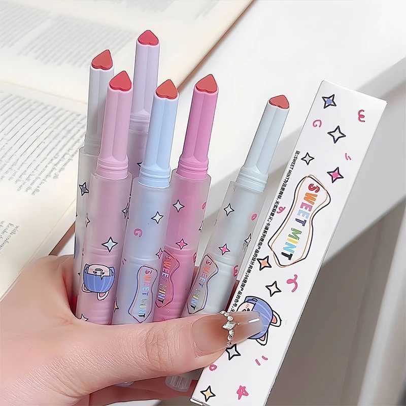 Clear Water Solid Lip Gloss Jelly Pink Lip Tint Mirror Glass Lip Glaze Heart-shaped Moisturizing Lipstick Pencil Lip Stain zxx240715
