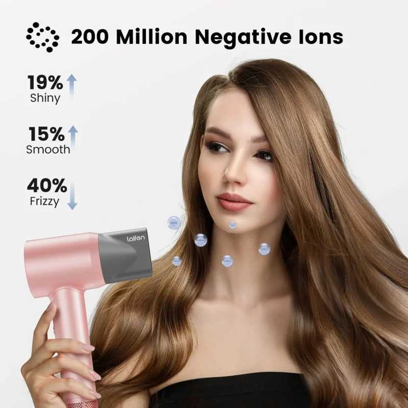 Hair Dryers Laifen Swift Hair DryerNegative Ionic Blow Dryer with 110000RPM Brushless MotorFast DryingHigh-Speed Low Noise Thermo-ControlL478