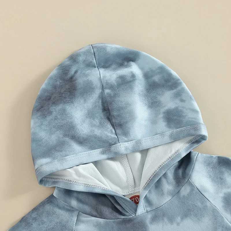 Clothing Sets 0-5Y Toddler Infant Baby Boy Clothes Sets Fashion Tie-dye Short Sleeves Hooded T-shirt Top + Short Pants Summer Newborn Outfits