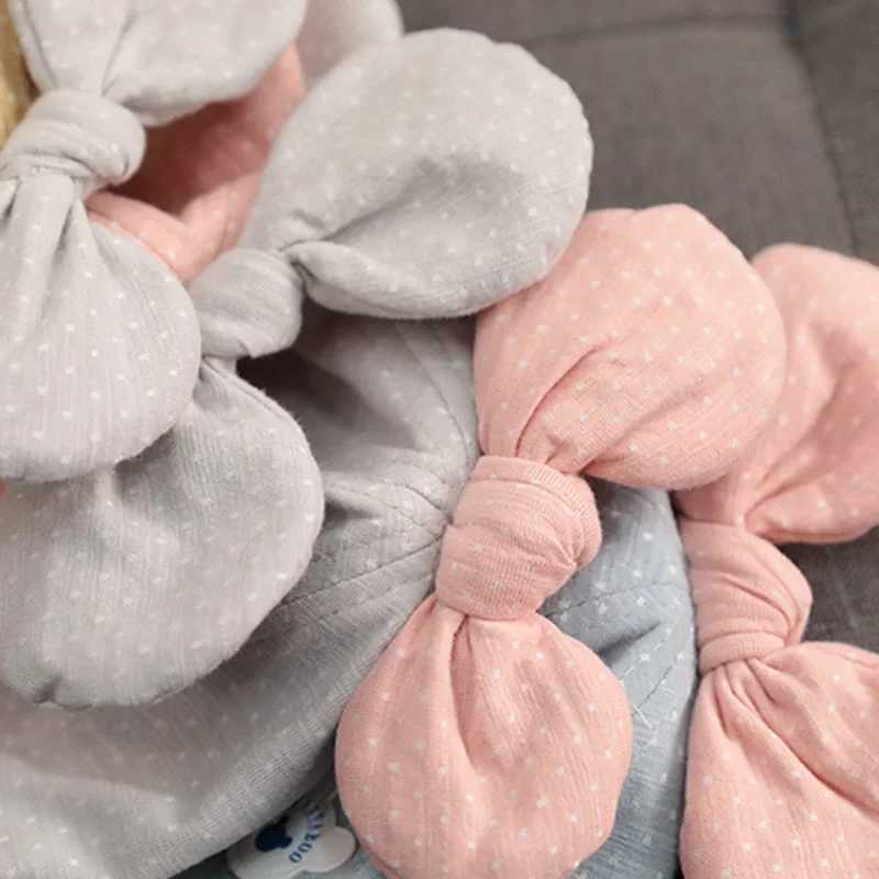 Big Bows Baby Fishermans Hat 2022 Spring Festival Printing Childrens Bucket Hat Girls Cotton Sun Hat Childrens Leisure Panama HatW240715