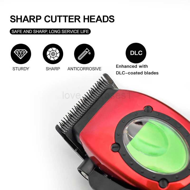 Professional Hair Clipper Electric Mens Trimmer with 8000RPM Seat Charging Large Capacity Battery DLC Coated s New ModelM240715