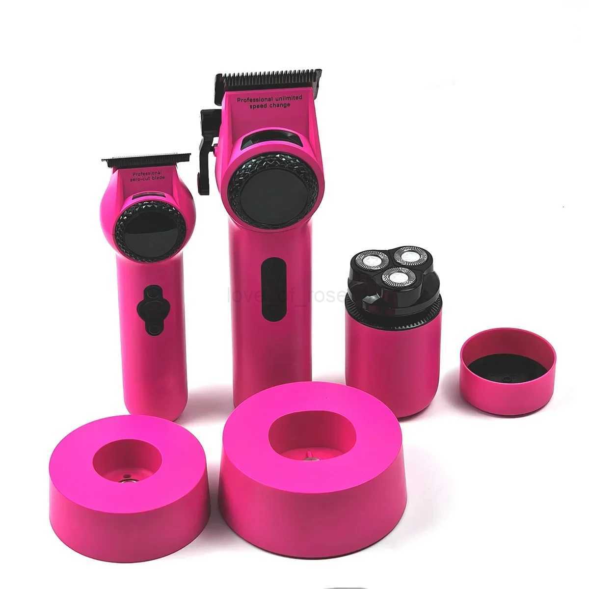 9000RPM High Quality 3 Piece Set Hair Trimmer Haircut Shaver 4600mAh 10W Professional Barber Electric Oil Head Hair Clipper SetM240715 S2562