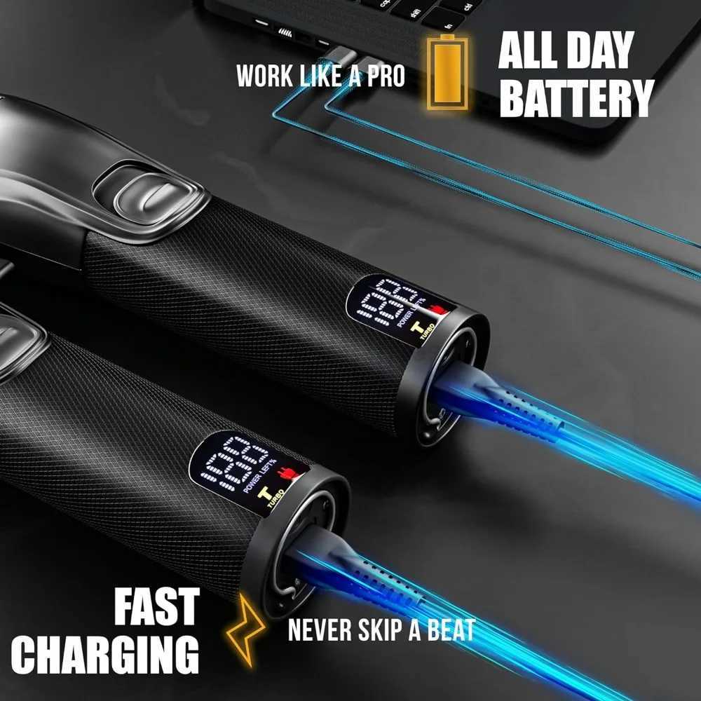Professional Hair Clippers for Men Professional Barber Clippers and Trimmer Set Mens Cordless Hair ClippersM240715