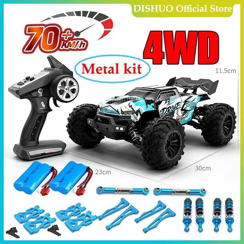 1 16 75KM/H or 50KM/H 4WD RC Car with LED Remote Control Cars High Speed Drift Monster Truck for Kids Vs Wltoys 144001 ToysM240715
