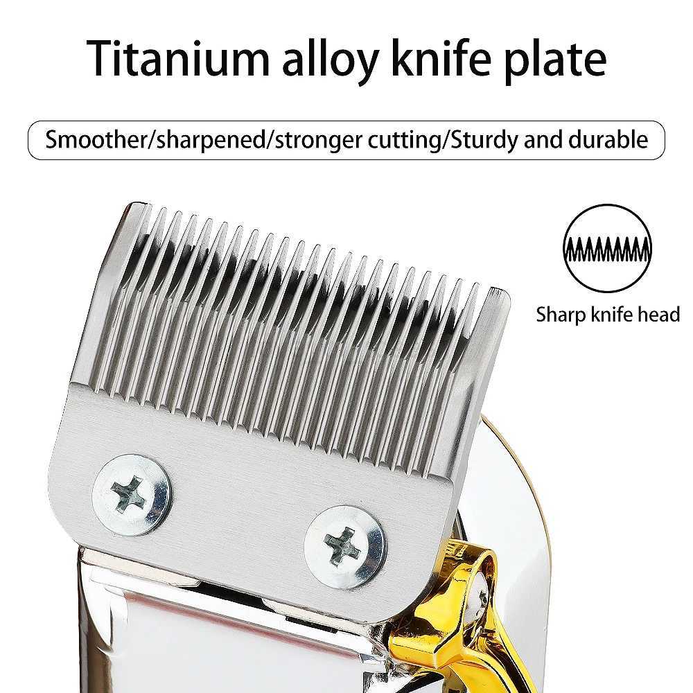 HIENA Professional barber Hair Clippers set Beard Trimmer Adjustment rocker head steel Hair Cutting Machine ClipperM240715