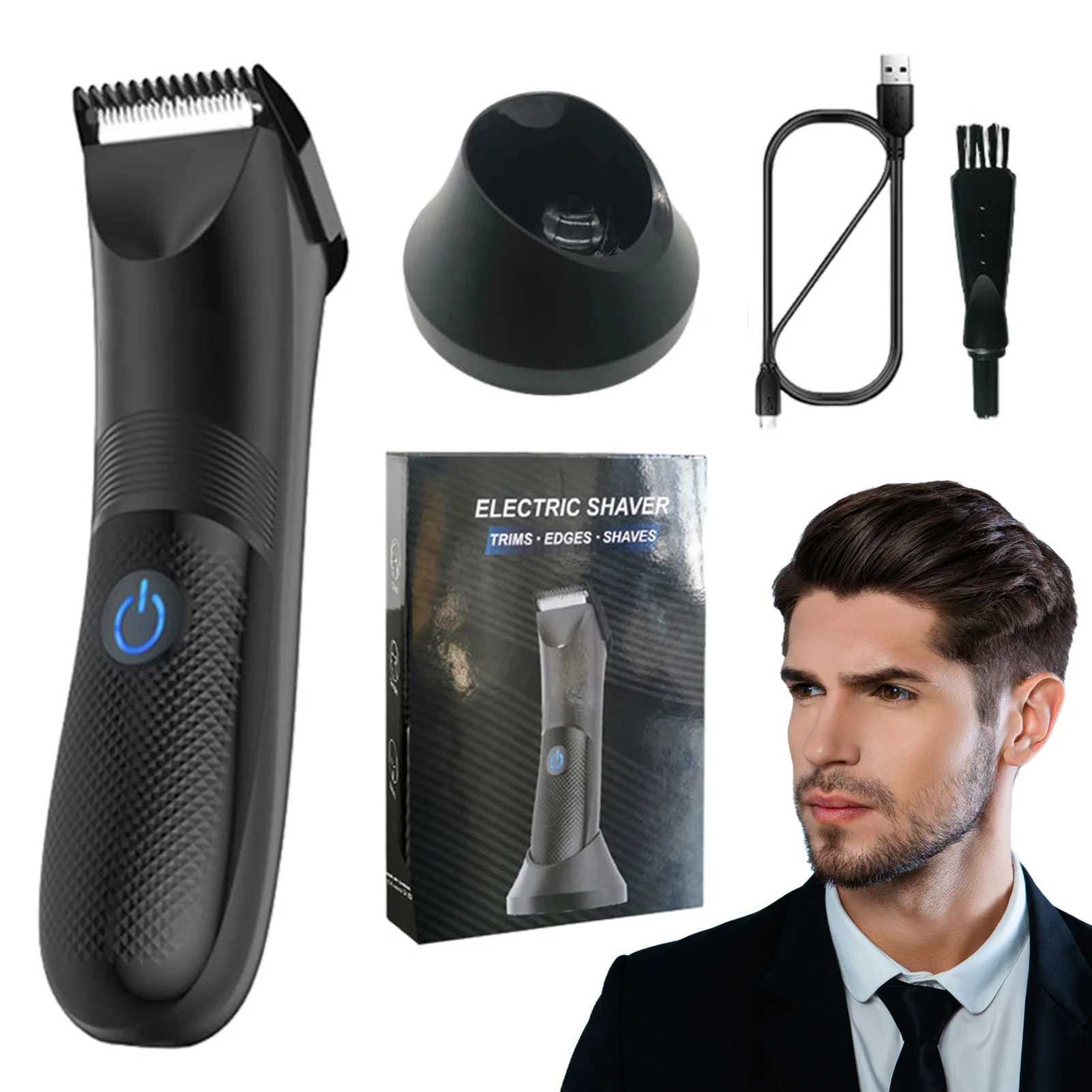 Mens Hair Clippers Cordless Professional Barber machine ShaverRazor BeardTrimmer USB Rechargeable haircut clipper applianceM240715