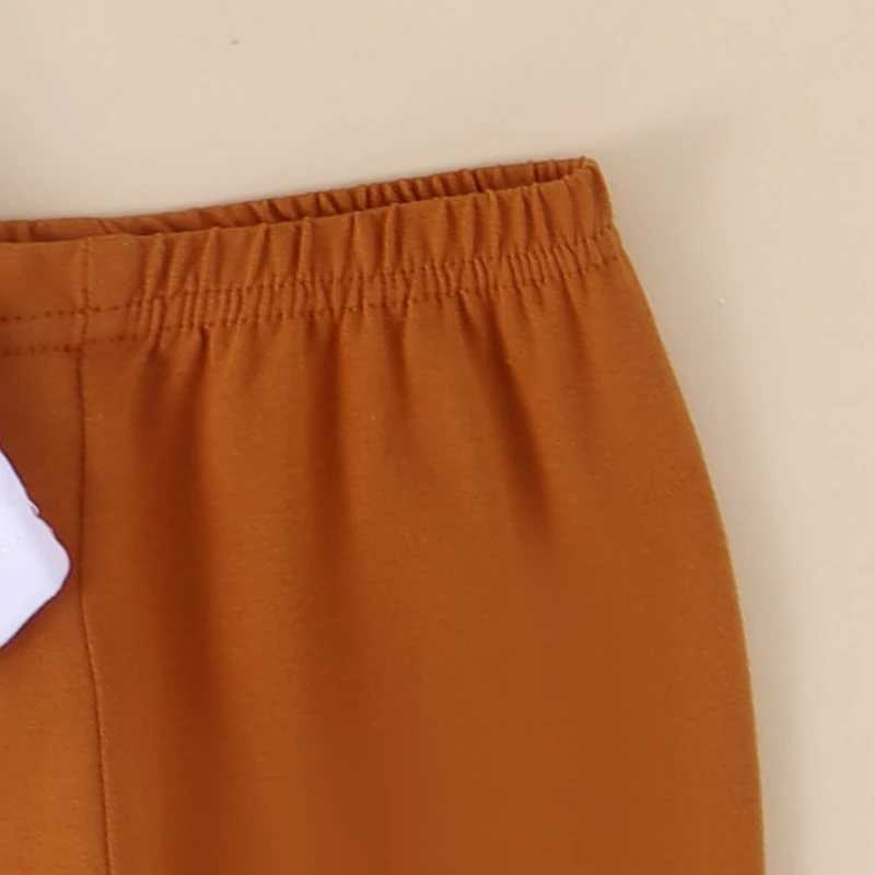 Clothing Sets 2024-05-11 Lioraitiin Baby Girl Summer Outfits Western Style Cow Head Print O-Neck Short Sleeve Tops Flare Pants Headband Set