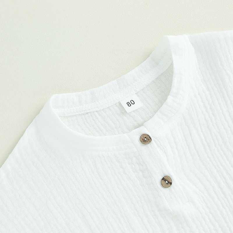 Clothing Sets Toddler Baby Boys 2PCS Casual Summer Clothes Sets Solid Color Short Sleeve Button Tops and Drstring Shorts Sets