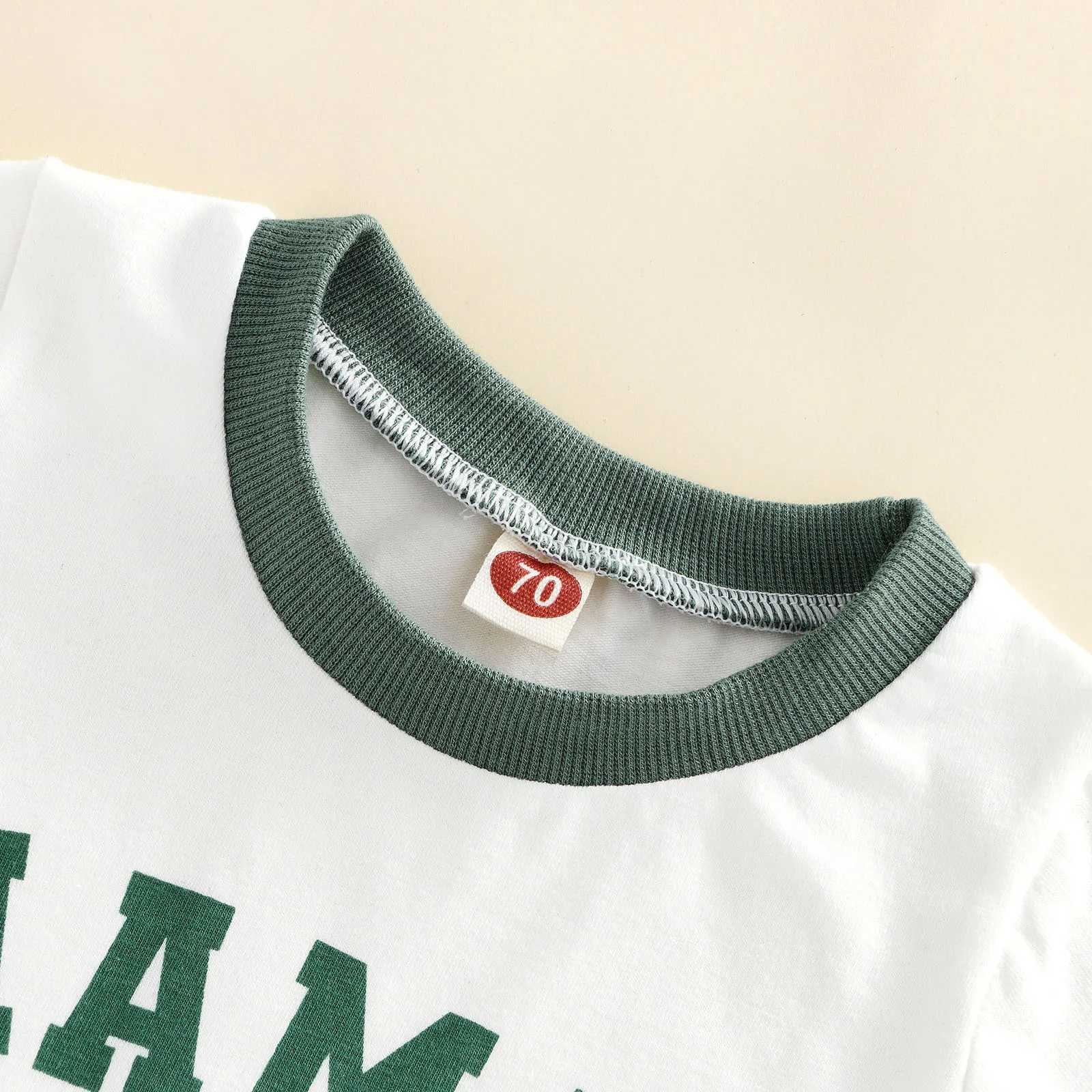 Clothing Sets 2022-04-19 Lioraitiin 0-24M Infant Baby Boys 2Pcs Summer Outfits Short Sleeve Letter Print T-Shirts Pocket Shorts Set 4Colors