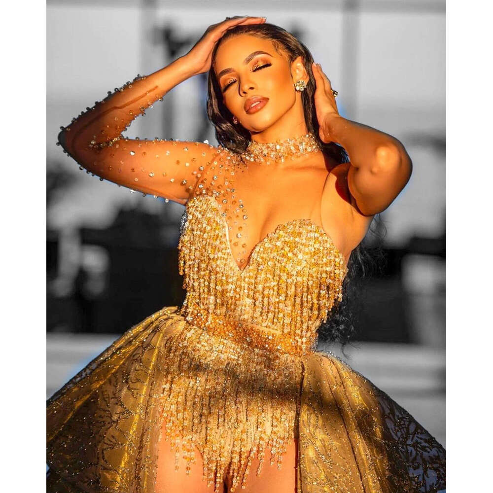 Mermaid special Dresses One Shoulder Long Sleeves Sweep Train Bridal Gowns Custom Made Appliques Lace Robe De Mariee