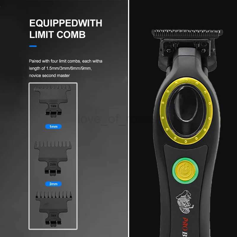 Professional Hair Clippers for Men Cord/Cordless Hair Cutting Kits Beard Trimmer T Barber Clippers with USB RechargeableM240715