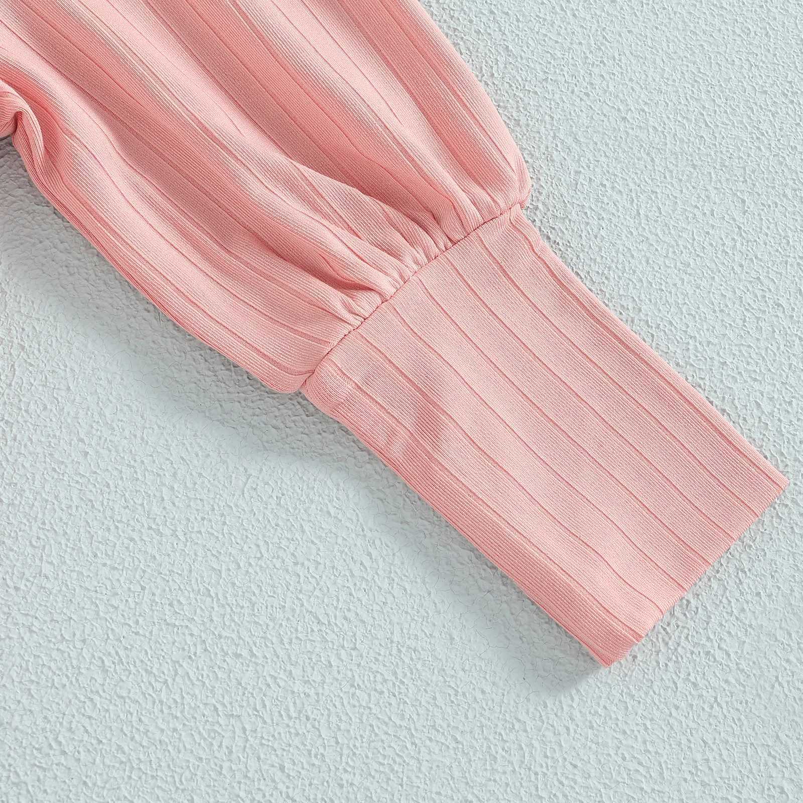 Clothing Sets 2022-06-20 Lioraitiin 0-6Years Toddler Girls 3Pcs Outfits Solid Ribbed Round Neck Long Sleeve Tops Plaid Long Pants + Belt Set